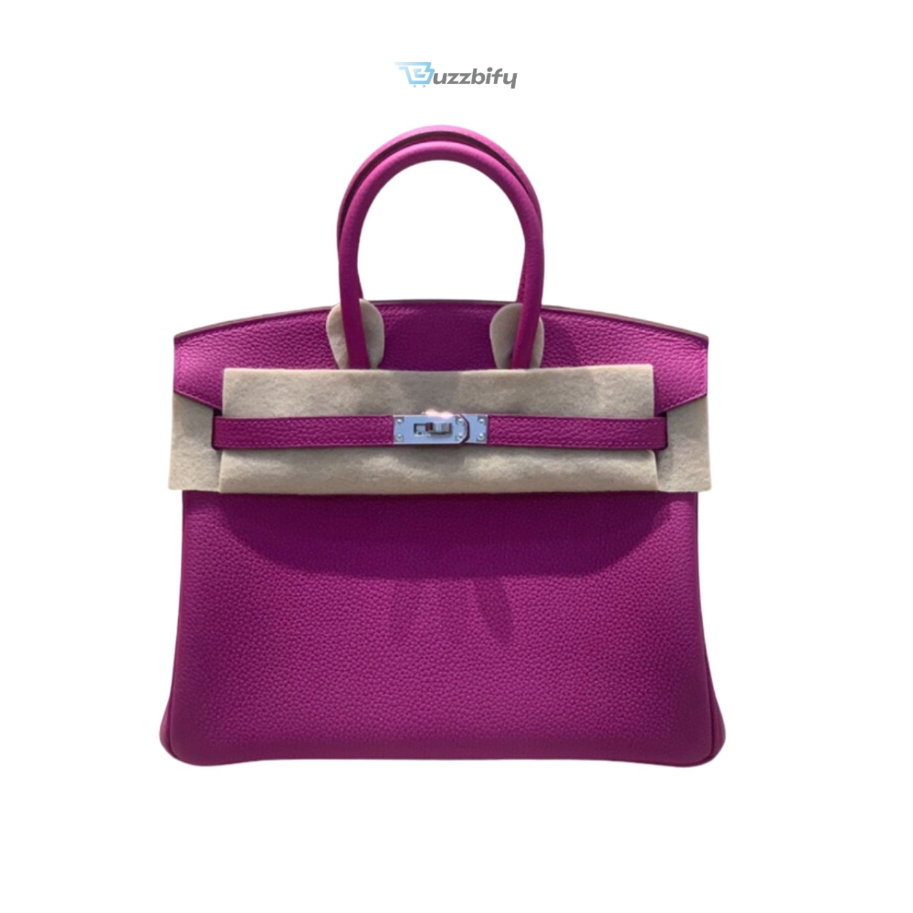 Hermes Brikin 25 Beton Togo Purple For Women 25Cm 9.8In