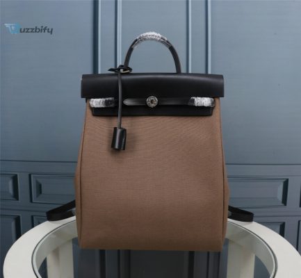 Hermes Buckle Lock Shape Striped Brwon Silver Toned Hardware Bag For Women Womens Handbags Shoulder Bags 10.8In30cm