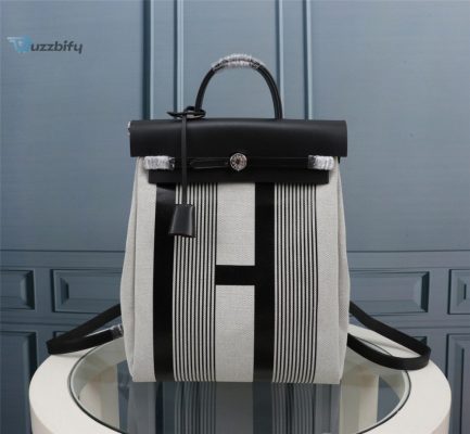 Hermes Buckle Lock Shape Striped Silver Toned Hardware Bag For Women Womens Handbags Shoulder Bags 10.8In30cm