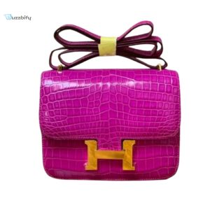 Hermes Constance Pinkpurple For Women 19Cm  7.4In