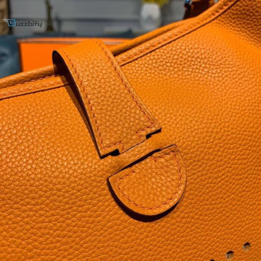 Hermes Evelyne Iii Gm Bag Orange For Women 11.8In30cm