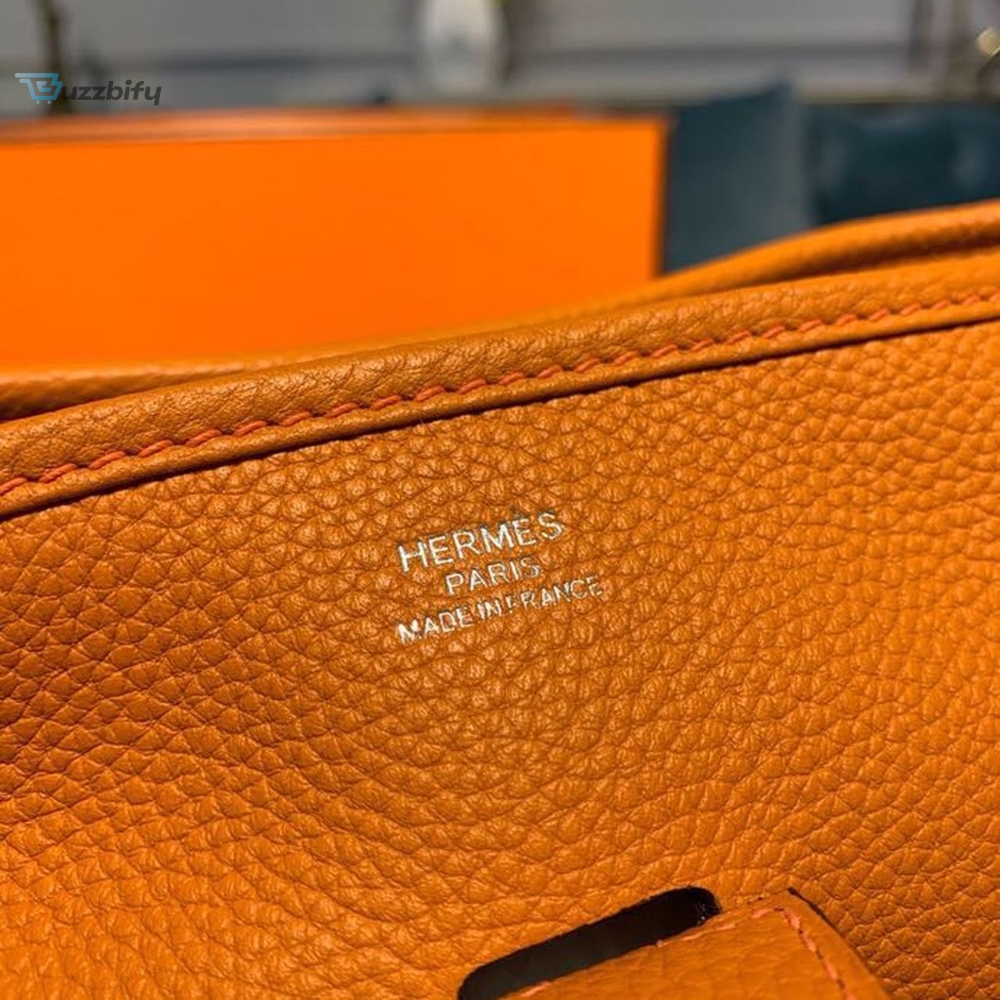 Hermes Evelyne Iii Gm Bag Orange For Women 11.8In30cm