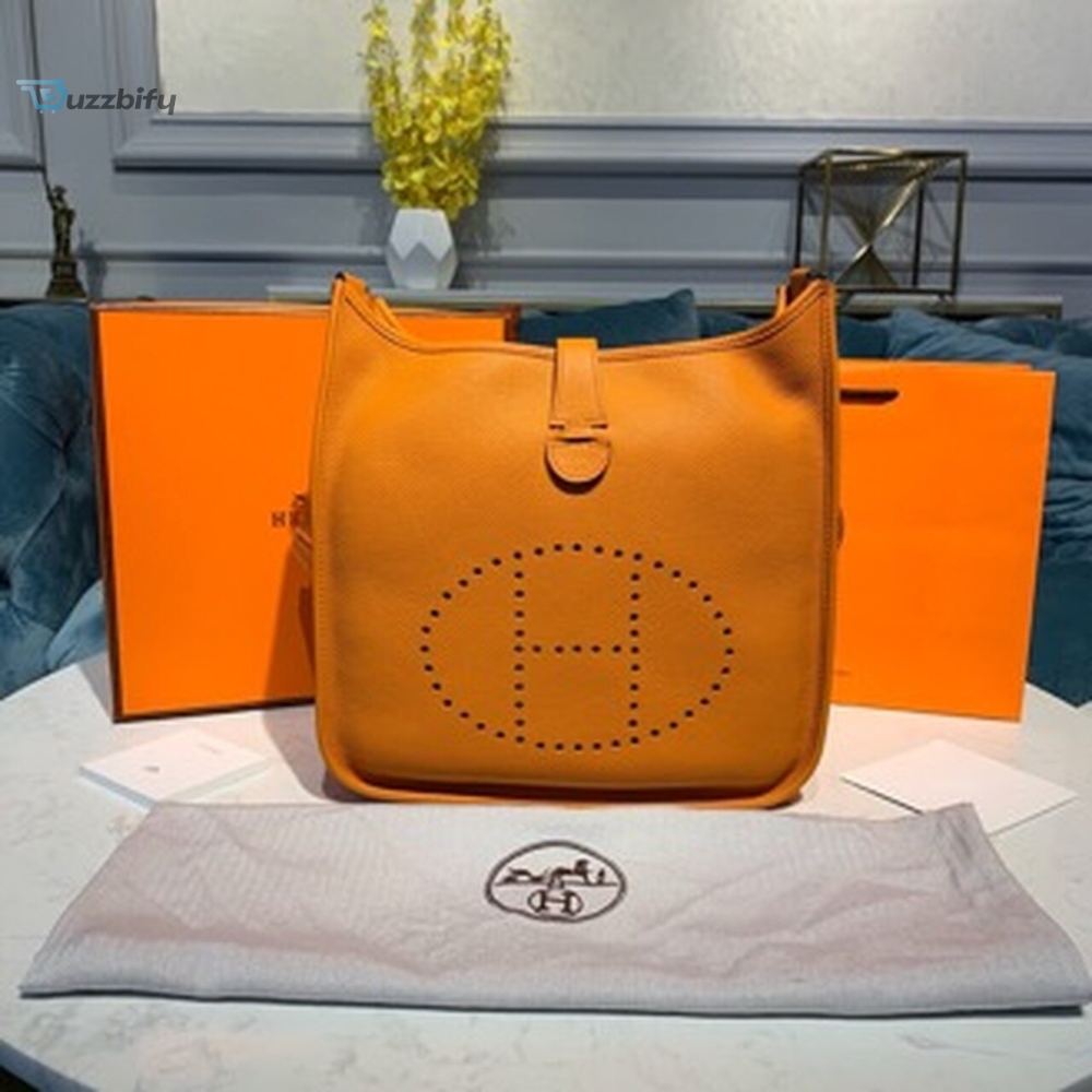 Hermes Evelyne Iii Gm Bag Orange For Women 11.8In30cm