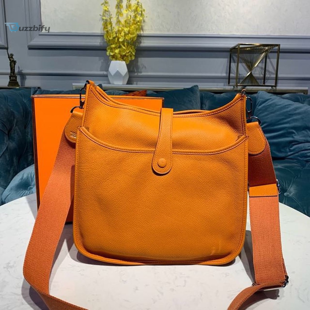 Hermes Evelyne Iii Gm Bag Orange For Women 11.8In30cm