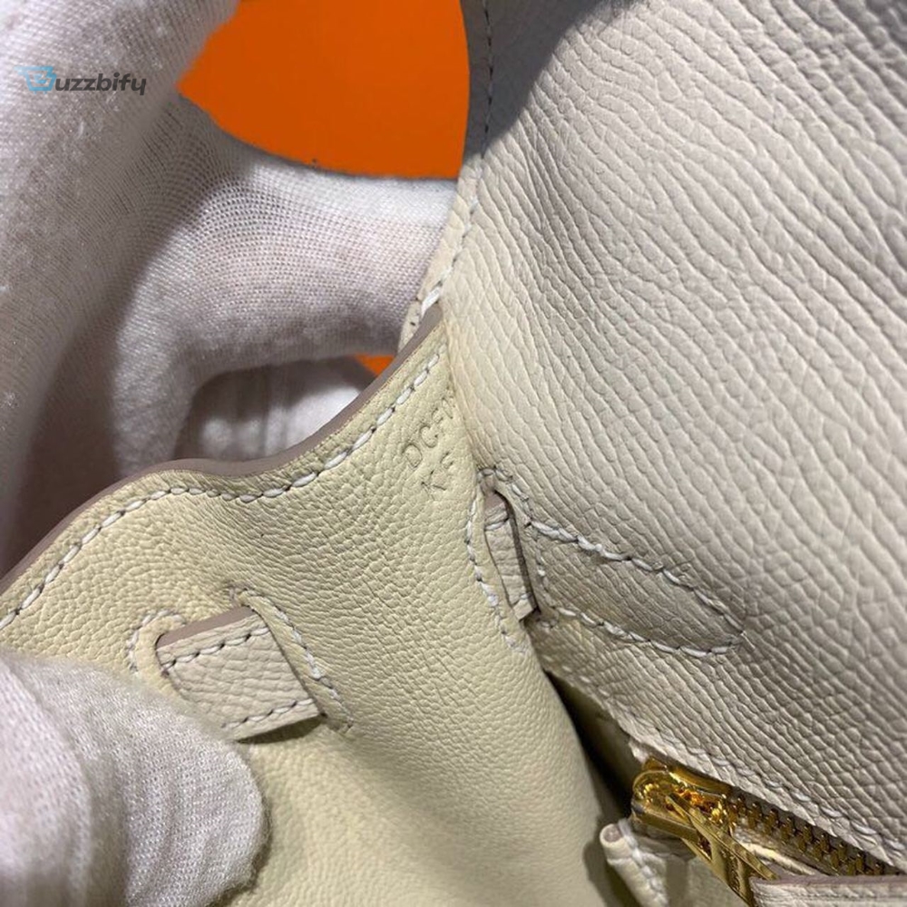 Hermes Kelly Craie For Women Gold Toned Hardware 10In25cm