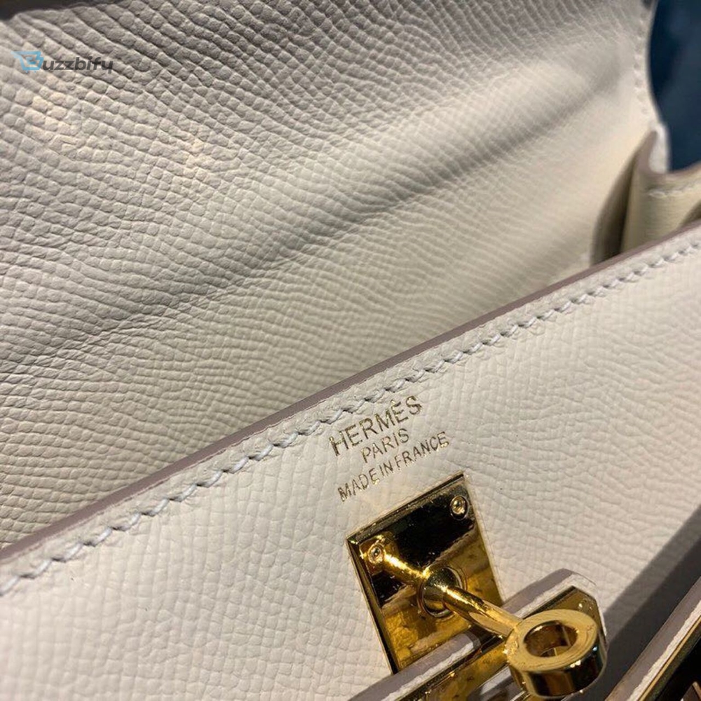 Hermes Kelly Craie For Women Gold Toned Hardware 10In25cm