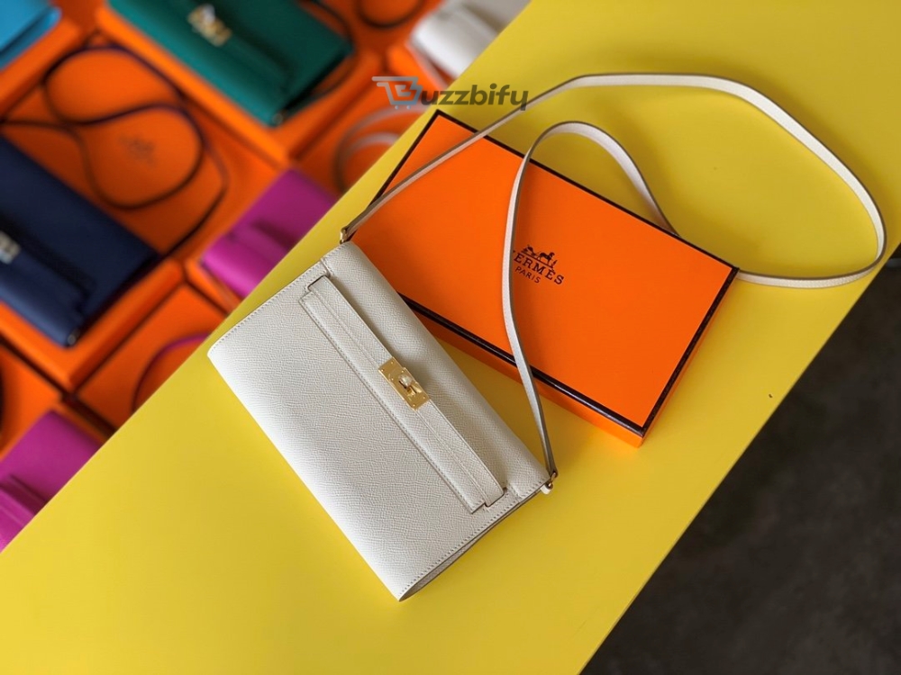 Hermes Kelly Wallet To Go Woc Epsom White For Women Womens Wallet 8.3In21cm