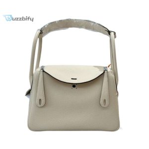 Hermes Lady Lindi Bag Whiteblackgreen Khaki For Women 10.2In26cm