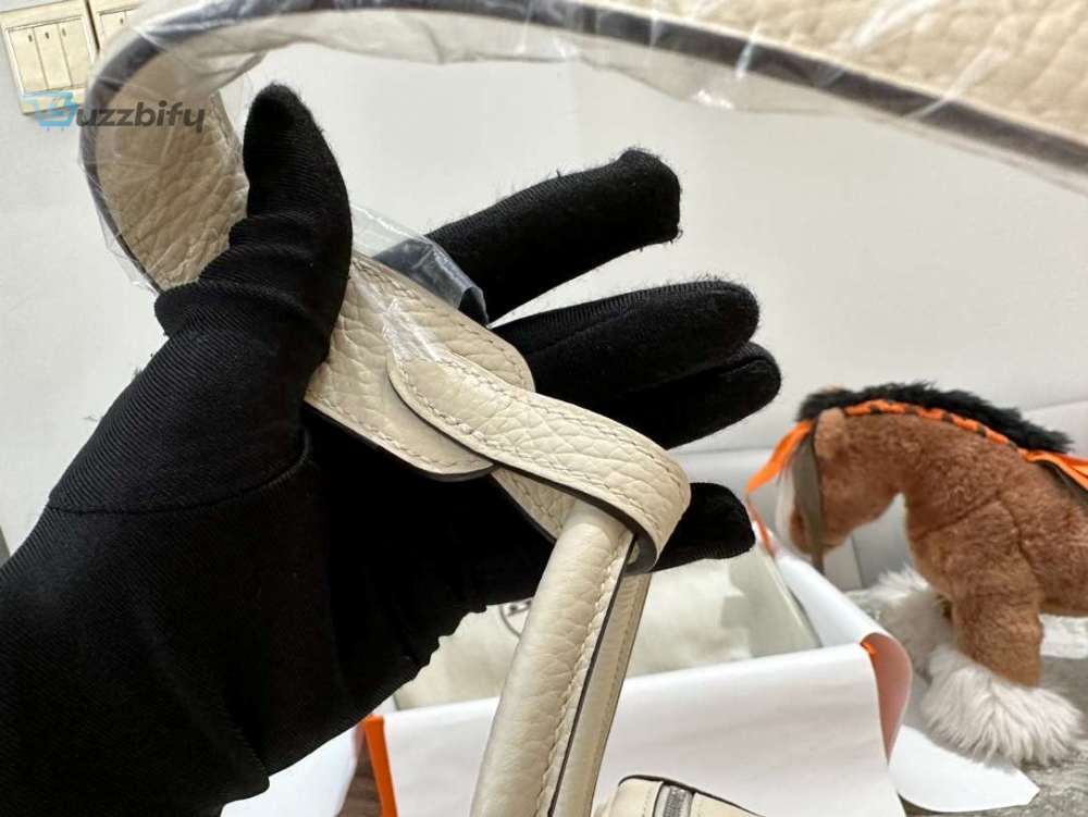 Hermes Lady Lindi Bag Whiteblackgreen Khaki For Women 10.2In26cm