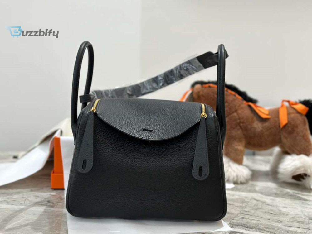 Hermes Lady Lindi Bag Whiteblackgreen Khaki For Women 10.2In26cm