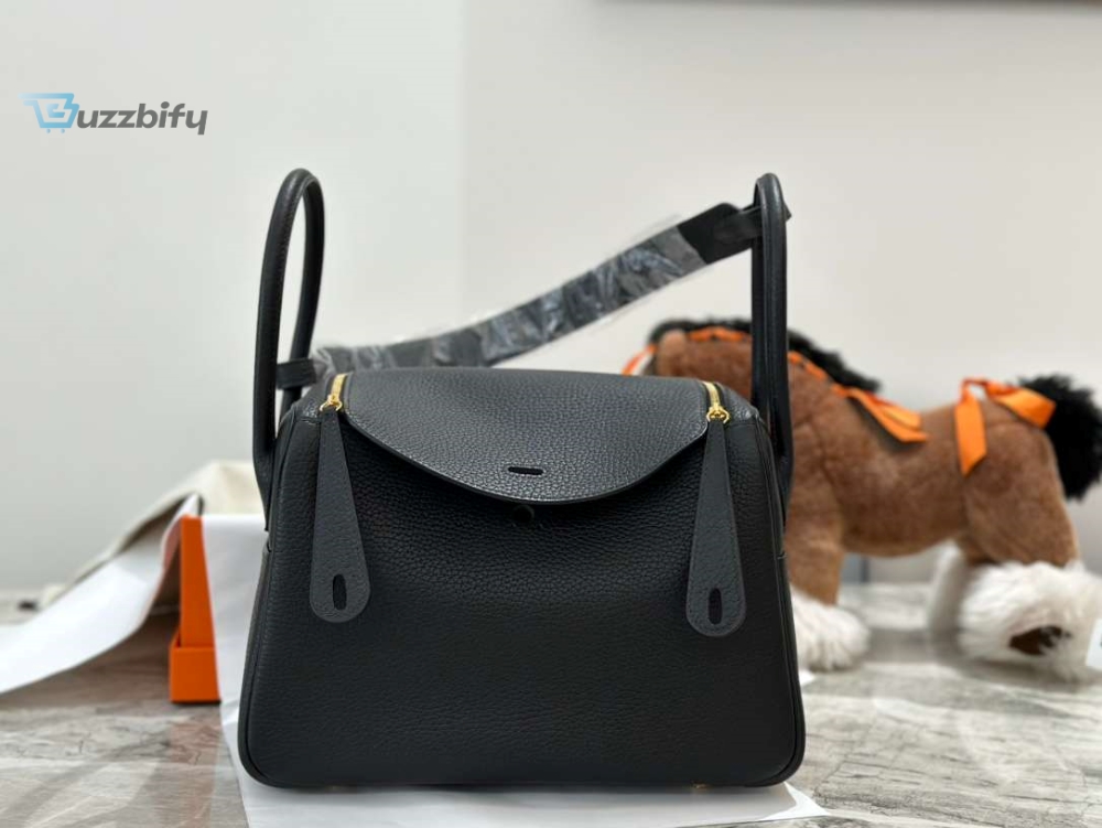 Hermes Lady Lindi Bag Whiteblackgreen Khaki For Women 10.2In26cm