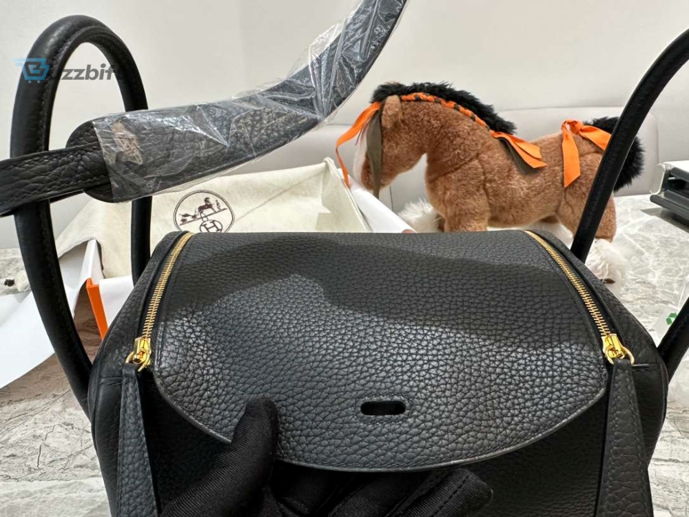 Hermes Lady Lindi Bag Whiteblackgreen Khaki For Women 10.2In26cm