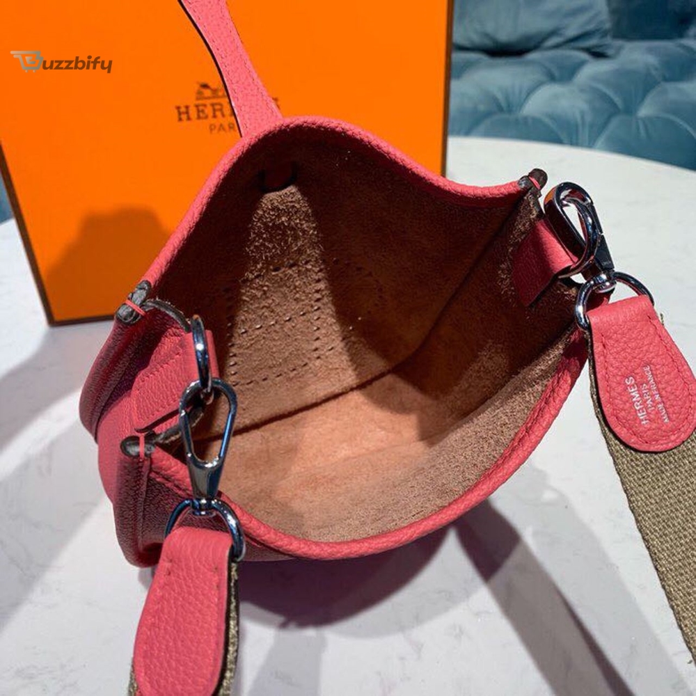 Hermes Mini Evelyne Pink For Women 7.8In20cm