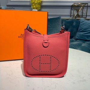 Hermes Mini Evelyne Pink For Women 7.8In20cm