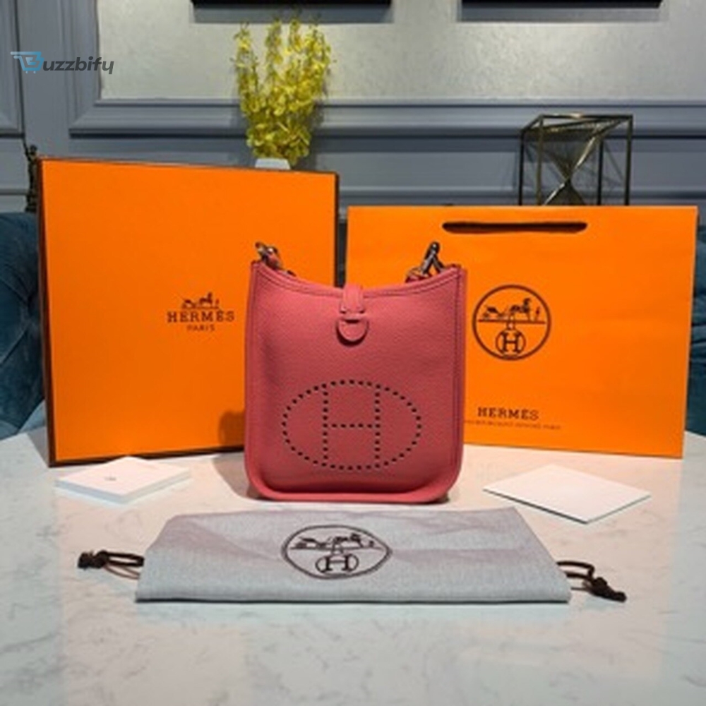 Hermes Mini Evelyne Pink For Women 7.8In20cm