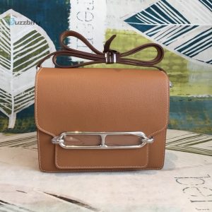 Hermes Mini Evercolor Sac Roulis 19 Brown Palladium Hardware For Women 9In23cm