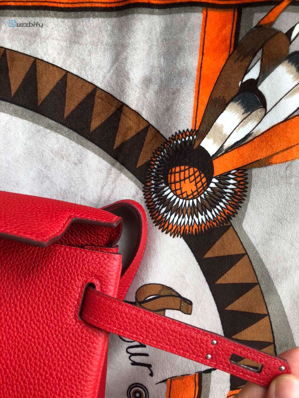 Kelly Danse Ii Bag Swift Yellowblackbrownpinkred For Women 22Cm 8.7In