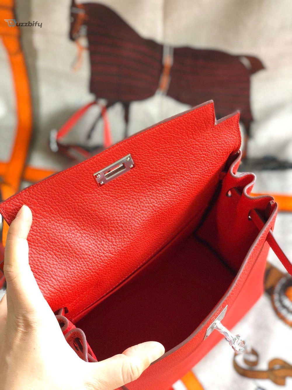 Kelly Danse Ii Bag Swift Yellowblackbrownpinkred For Women 22Cm 8.7In