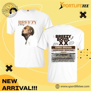 Chris Brown Breezy Bowl Xx Pregame Tour 2025 3D Shirt
