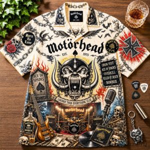 Motörhead Ace of Spades Vintage Hawaiian Shirt