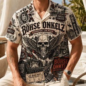Böhse Onkelz Rock Rebellion Hawaiian Shirt