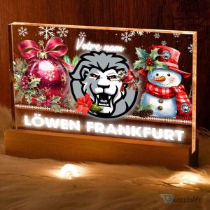 Löwen Frankfurt Christmas Holiday Personalized Acrylic LED Light Box