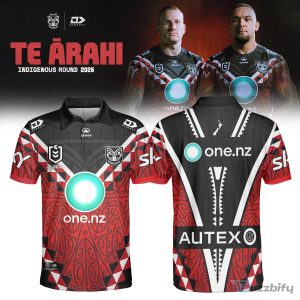 New Zealand Warriors Indigenous Round 2026 Te Ārahi Rugby League Polo Shirt