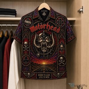Motörhead Ace of Spades Stained Glass Hawaiian Shirt