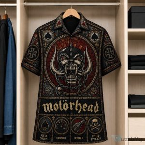 Motörhead Stained Glass Design Hawaiian Shirt
