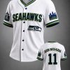 Seattle Seahawks Jaxon Smith-Njigba Number Eleven Baseball Jersey