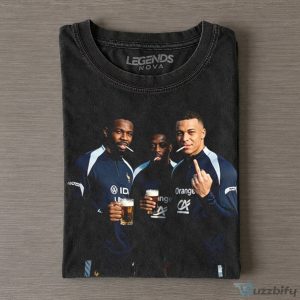 Kylian Mbappé Ousmane Dembélé Marcus Thuram France Football Team T-Shirt