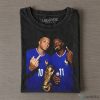 Kylian Mbappé Ousmane Dembélé France Football World Cup Champions T-Shirt