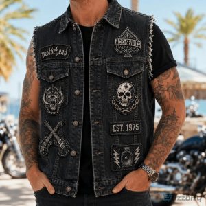 Motörhead Ace of Spades Warpig Louder Than Ever Denim Vest