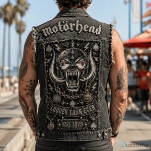 Motörhead Ace of Spades Warpig Louder Than Ever Denim Vest