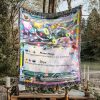 Umbreon EX Pokémon Trading Card Game Design Woven Blanket